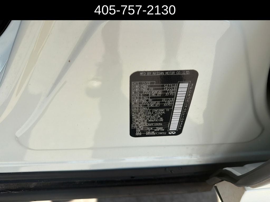 2023 INFINITI QX55 SENSORY
