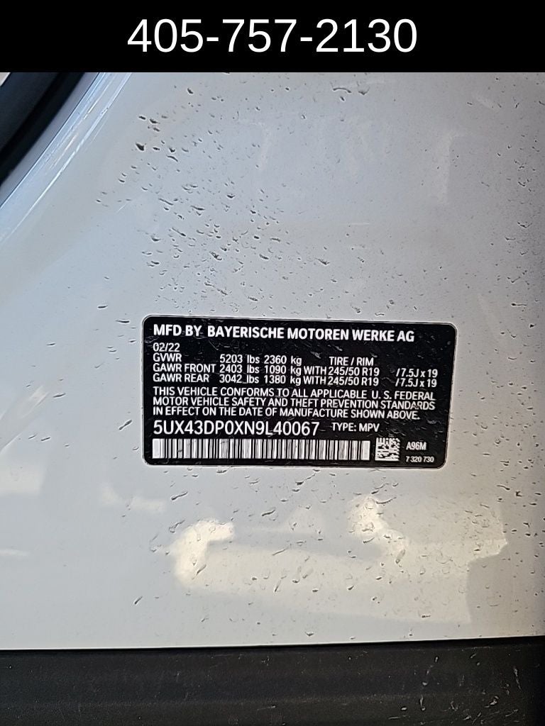 2022 BMW X3 sDrive30i