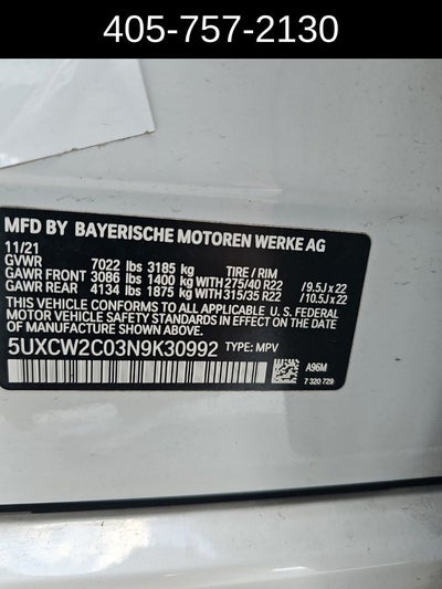 2022 BMW X7 xDrive40i