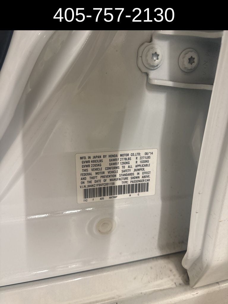 2015 Acura RLX Base Advance Package