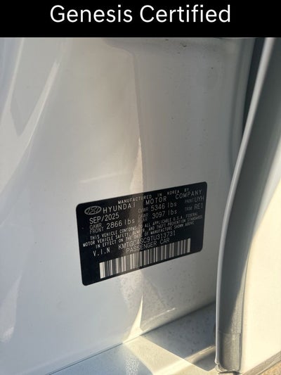 2026 Genesis G80 2.5T CERTIFIED