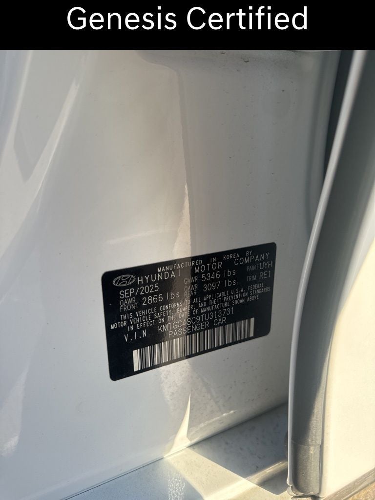 2026 Genesis G80 2.5T CERTIFIED