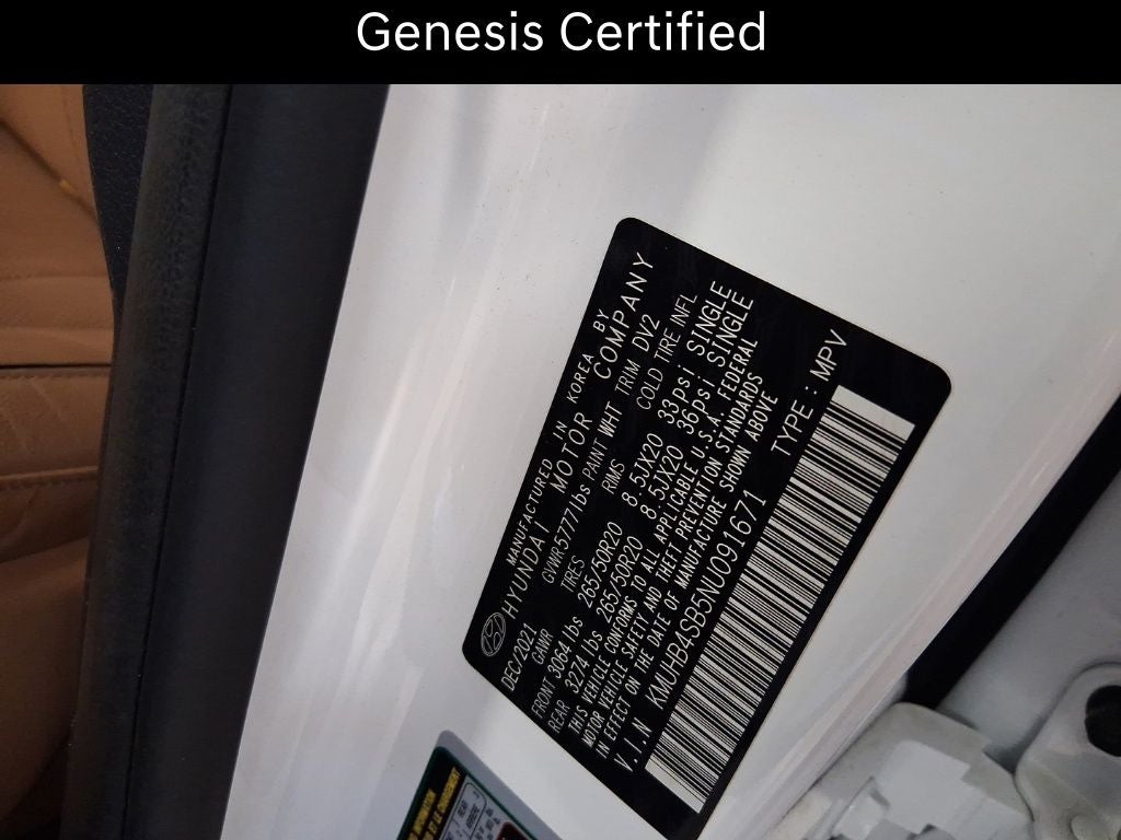 2022 Genesis GV80 2.5T CERTIFIED