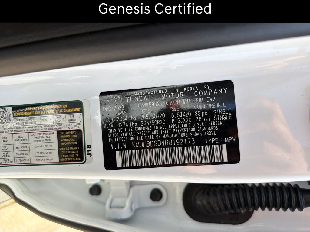 2024 Genesis GV80 2.5T Advanced CERTIFIED