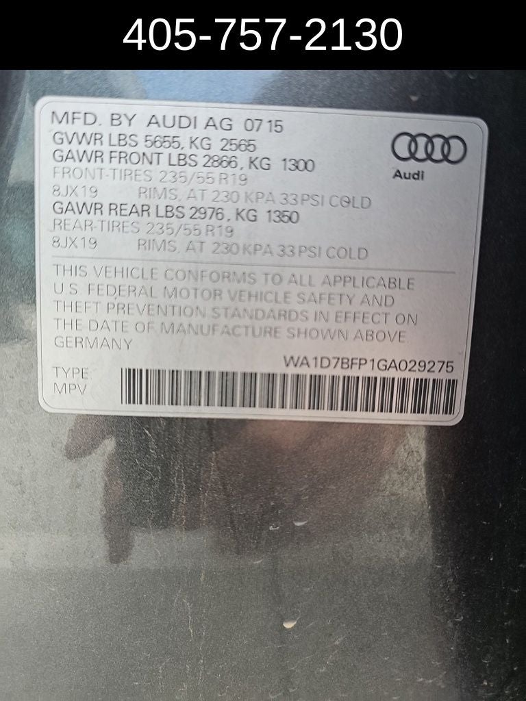2016 Audi Q5 3.0T Premium Plus quattro