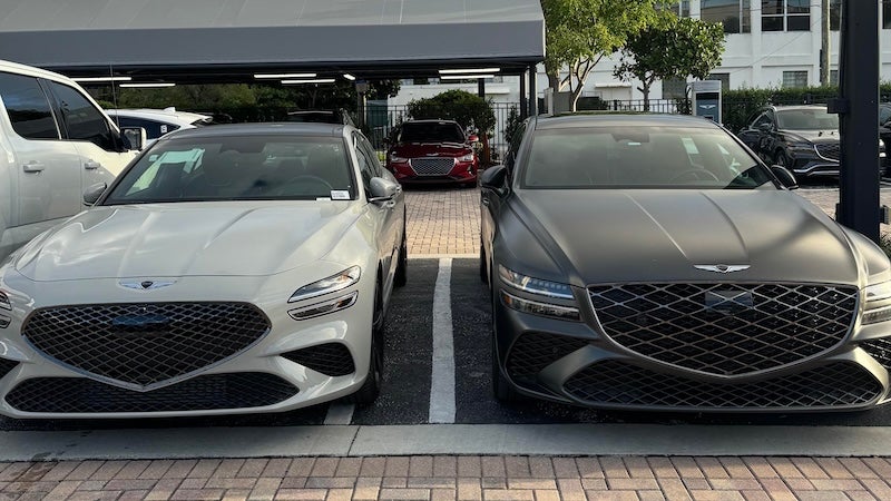 2025 Genesis G70 vs G80 luxury sedans